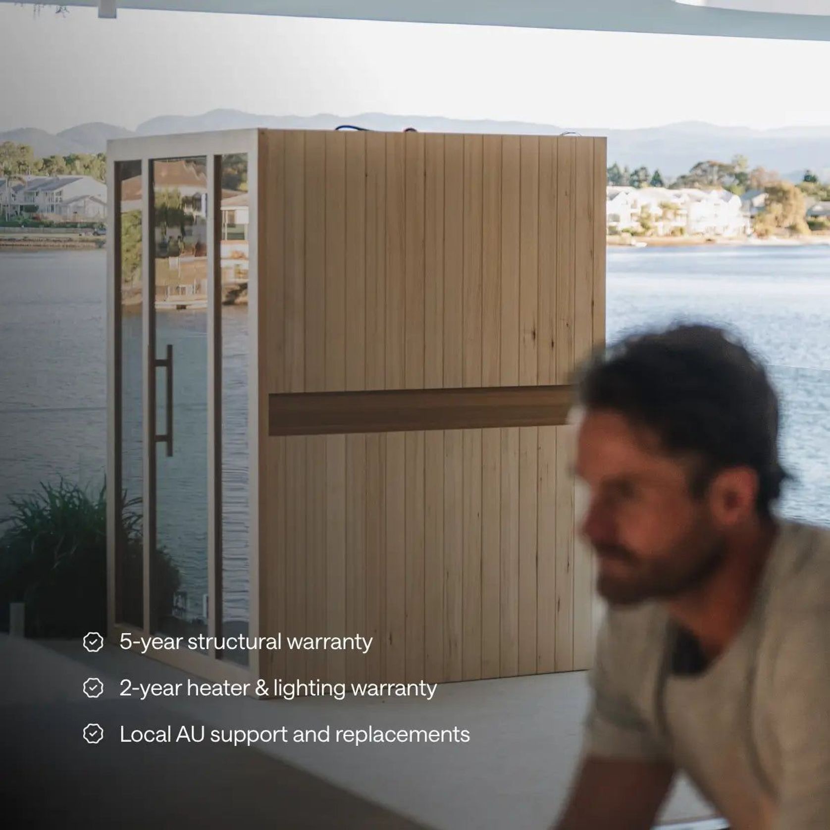 ‍Kiva Reset™ 4 Person Traditional Double Tier Sauna gallery detail image