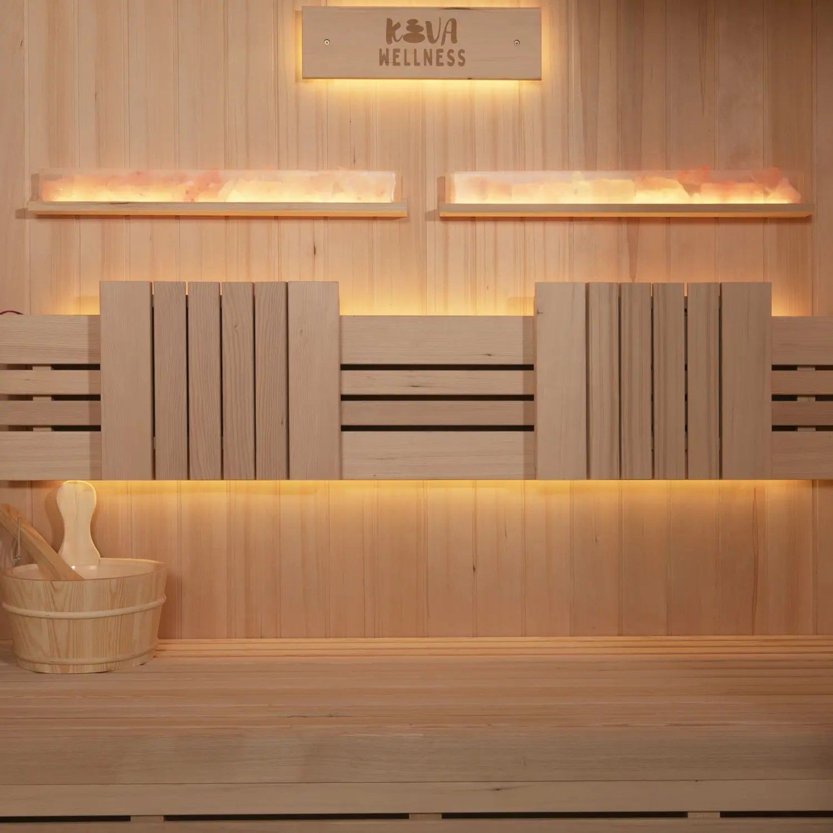 ‍Kiva Reset™ 4 Person Traditional Double Tier Sauna gallery detail image