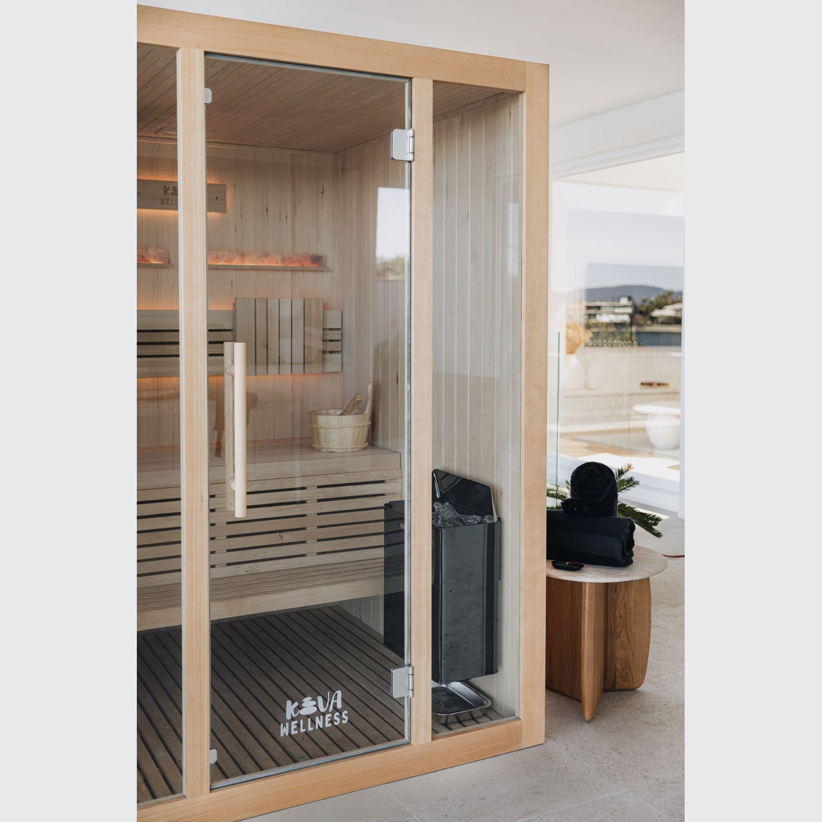 Kiva Reset™ 3 Person Traditional Double Tier Sauna gallery detail image