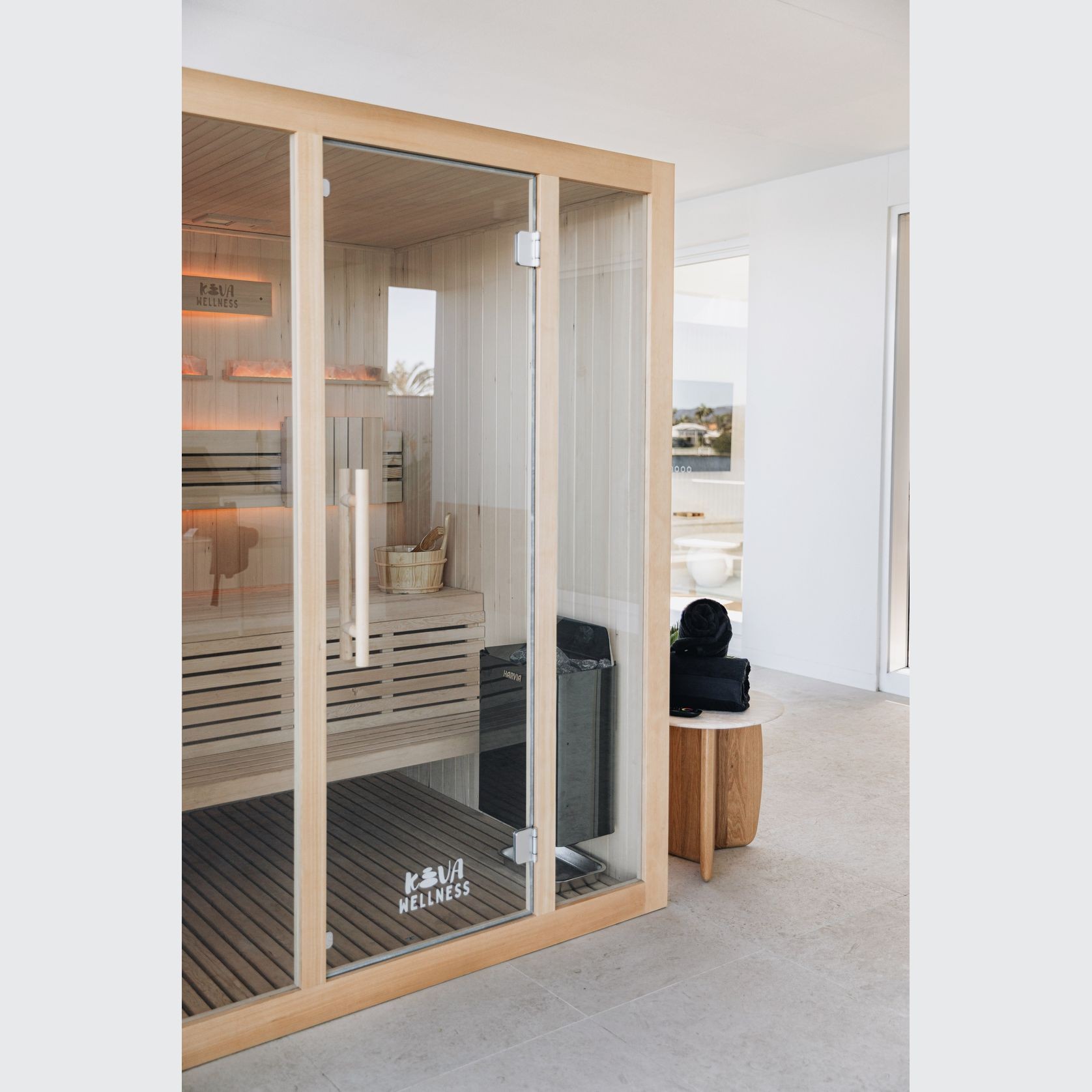 Kiva Reset™ 3 Person Traditional Double Tier Sauna gallery detail image