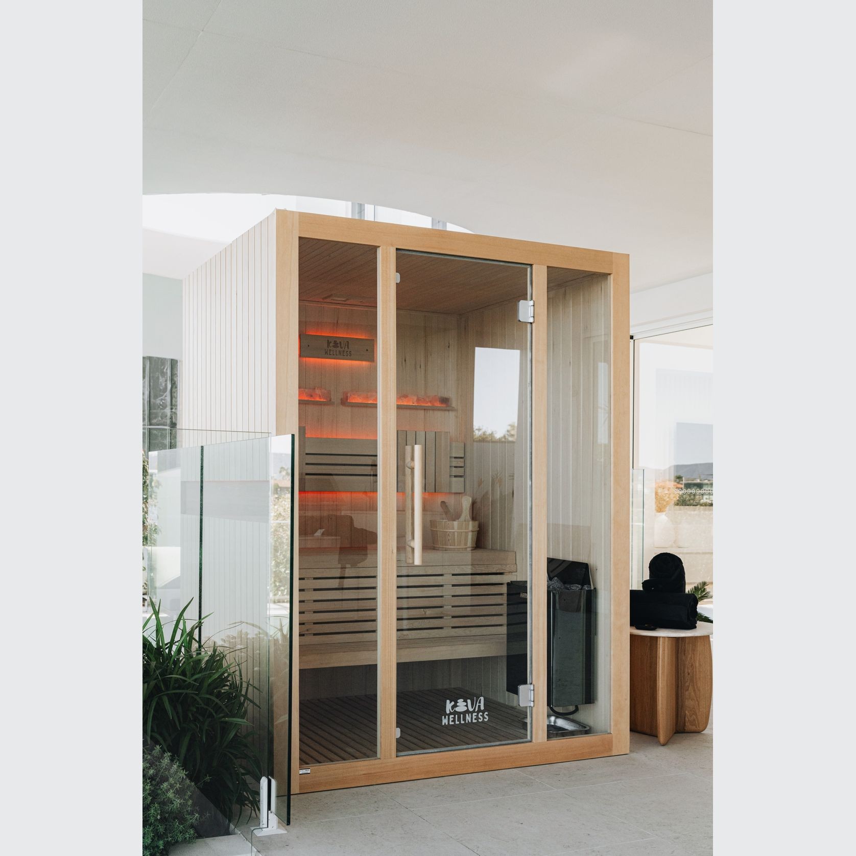 Kiva Reset™ 3 Person Traditional Double Tier Sauna gallery detail image