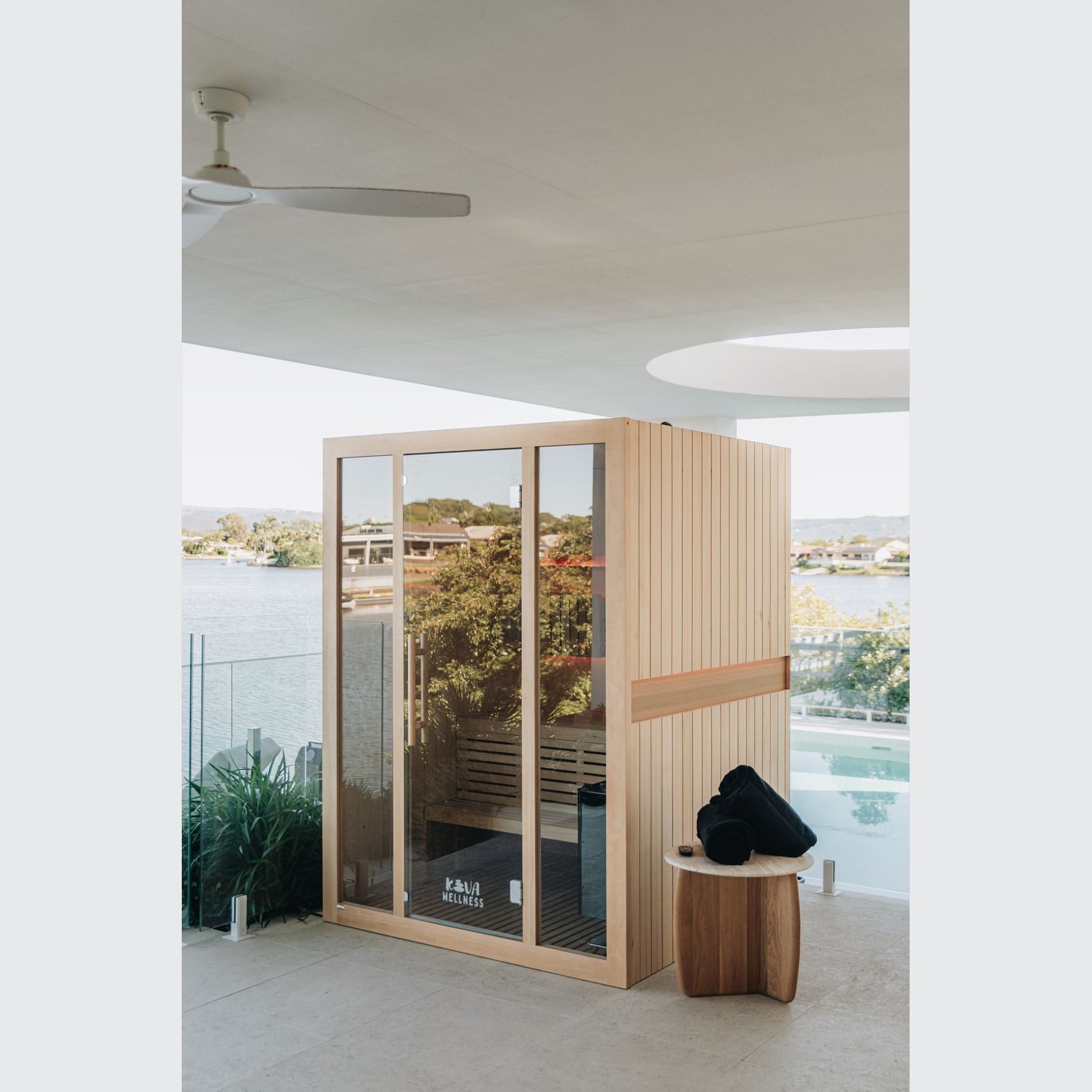 Kiva Reset™ 3 Person Traditional Double Tier Sauna gallery detail image