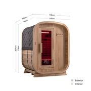 Retreat 2 Person Outdoor Infrared Sauna gallery detail image