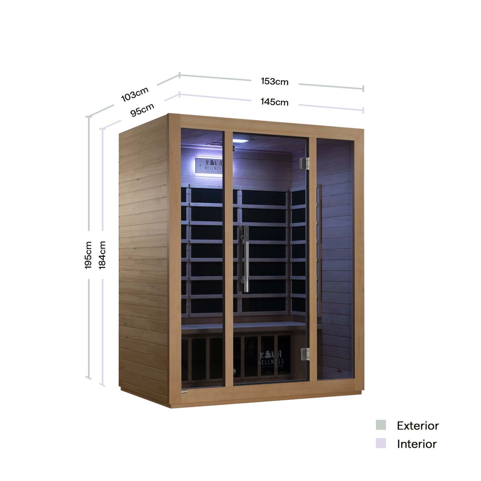 Rise Far-Infrared Sauna 3 Person gallery detail image