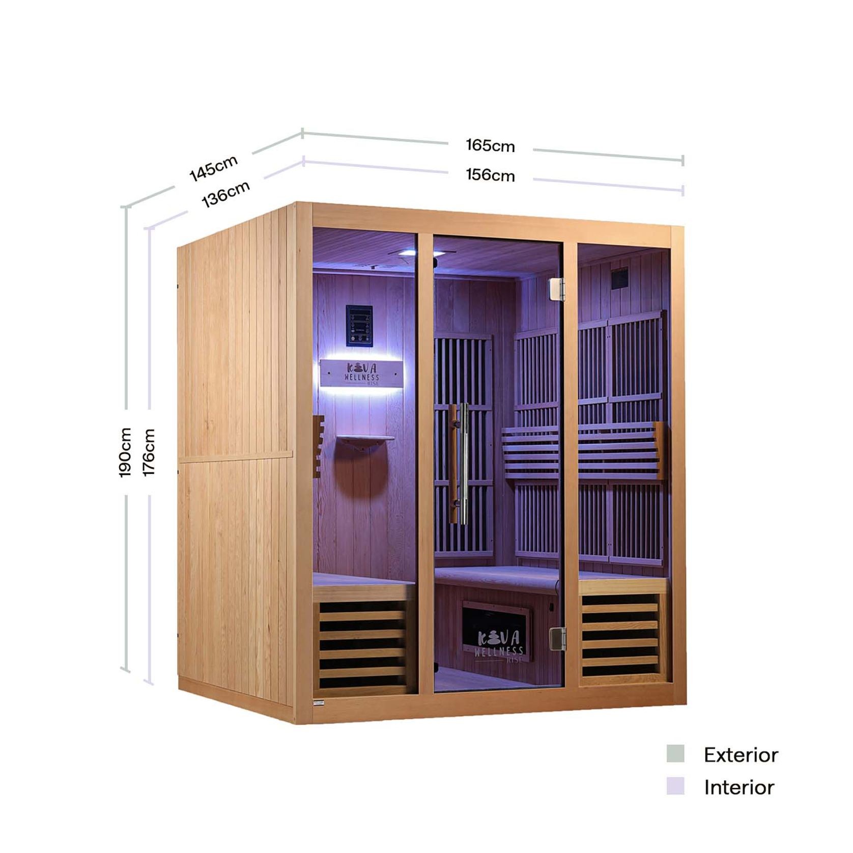 Rise Far-Infrared Sauna 4 Person gallery detail image