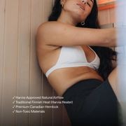 ‍Kiva Reset™ 2 Person Traditional Double Tier Sauna gallery detail image