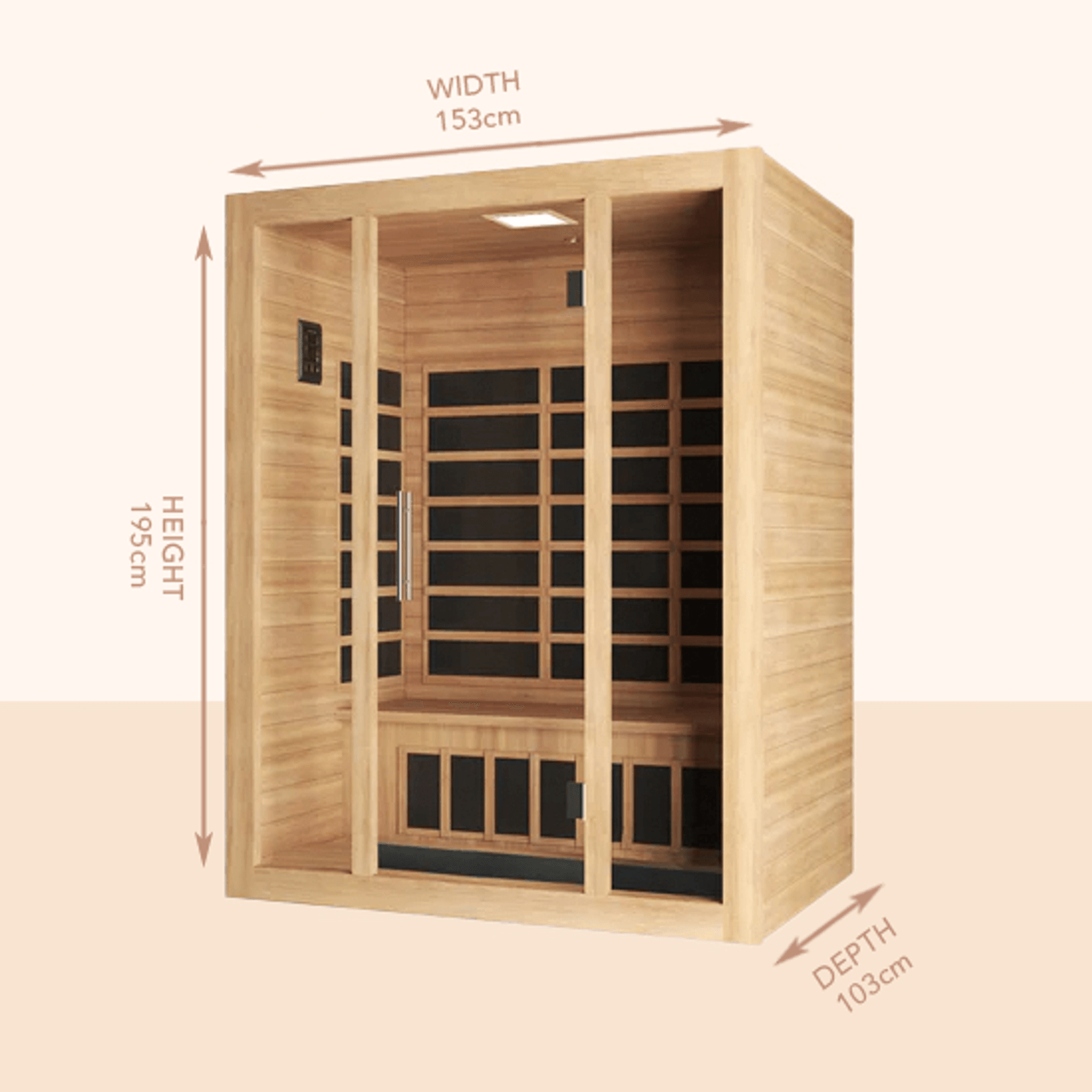 Rise Far-Infrared Sauna 3 Person gallery detail image