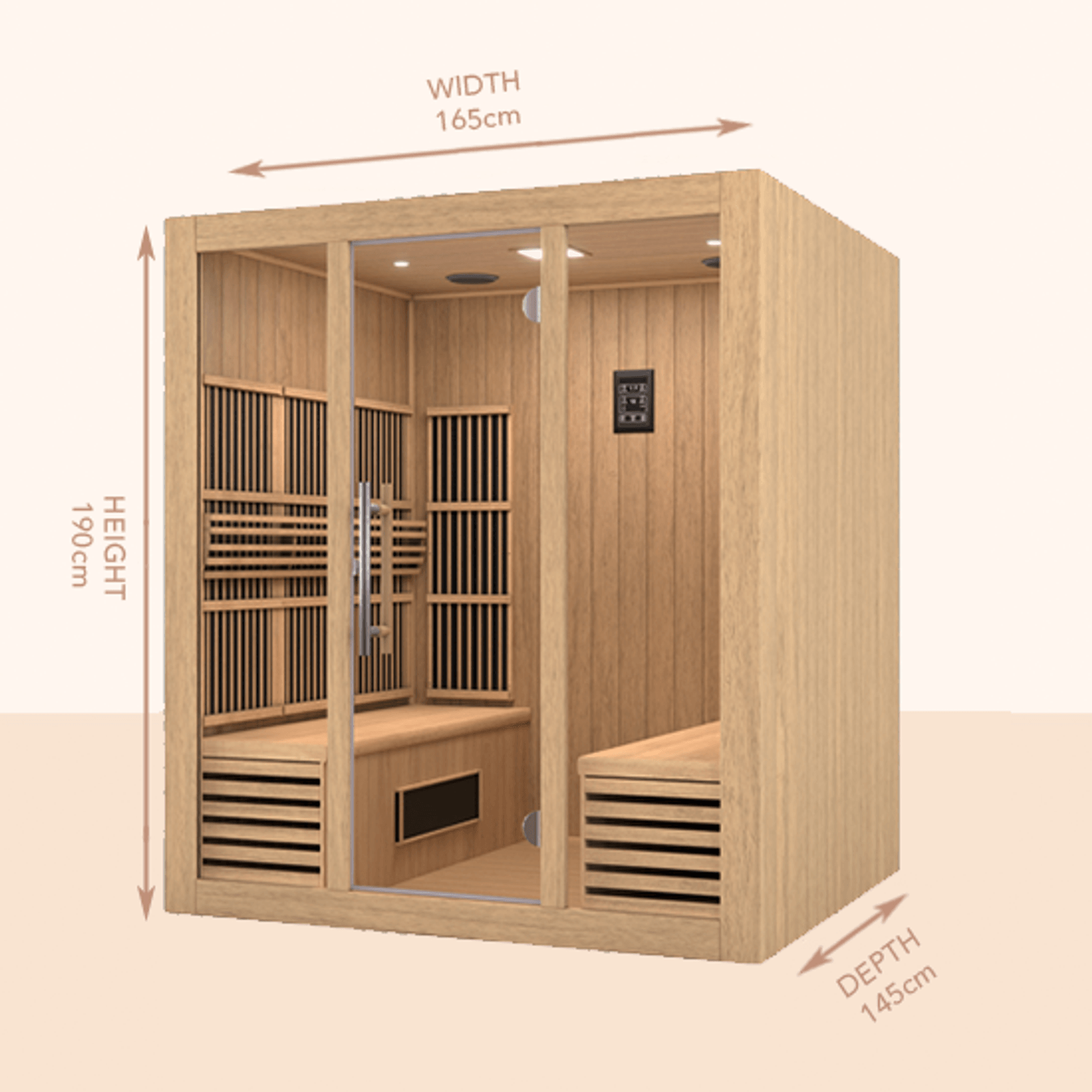 Rise Far-Infrared Sauna 4 Person gallery detail image