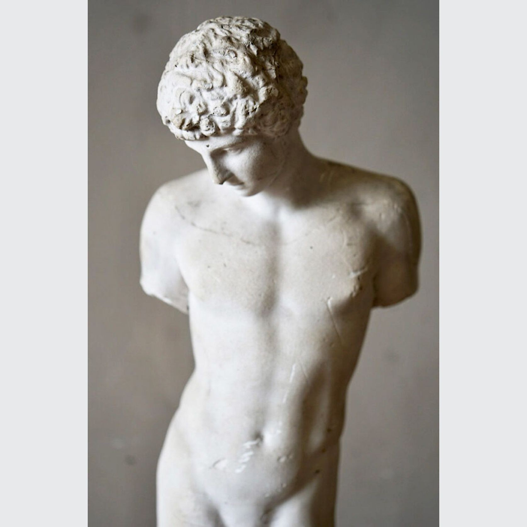 French Plaster Roman Statue of Antinus gallery detail image