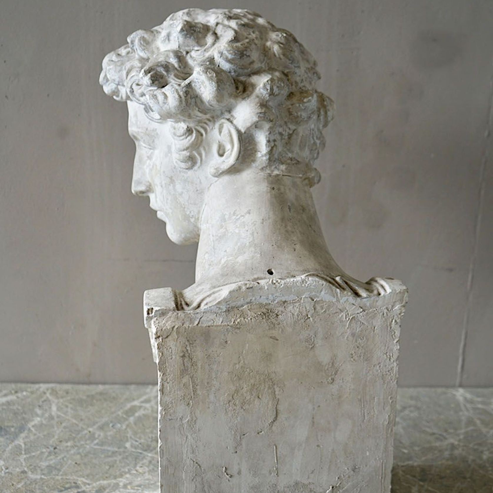 Plaster Bust of Giuliano de Medici, Michelangelo gallery detail image