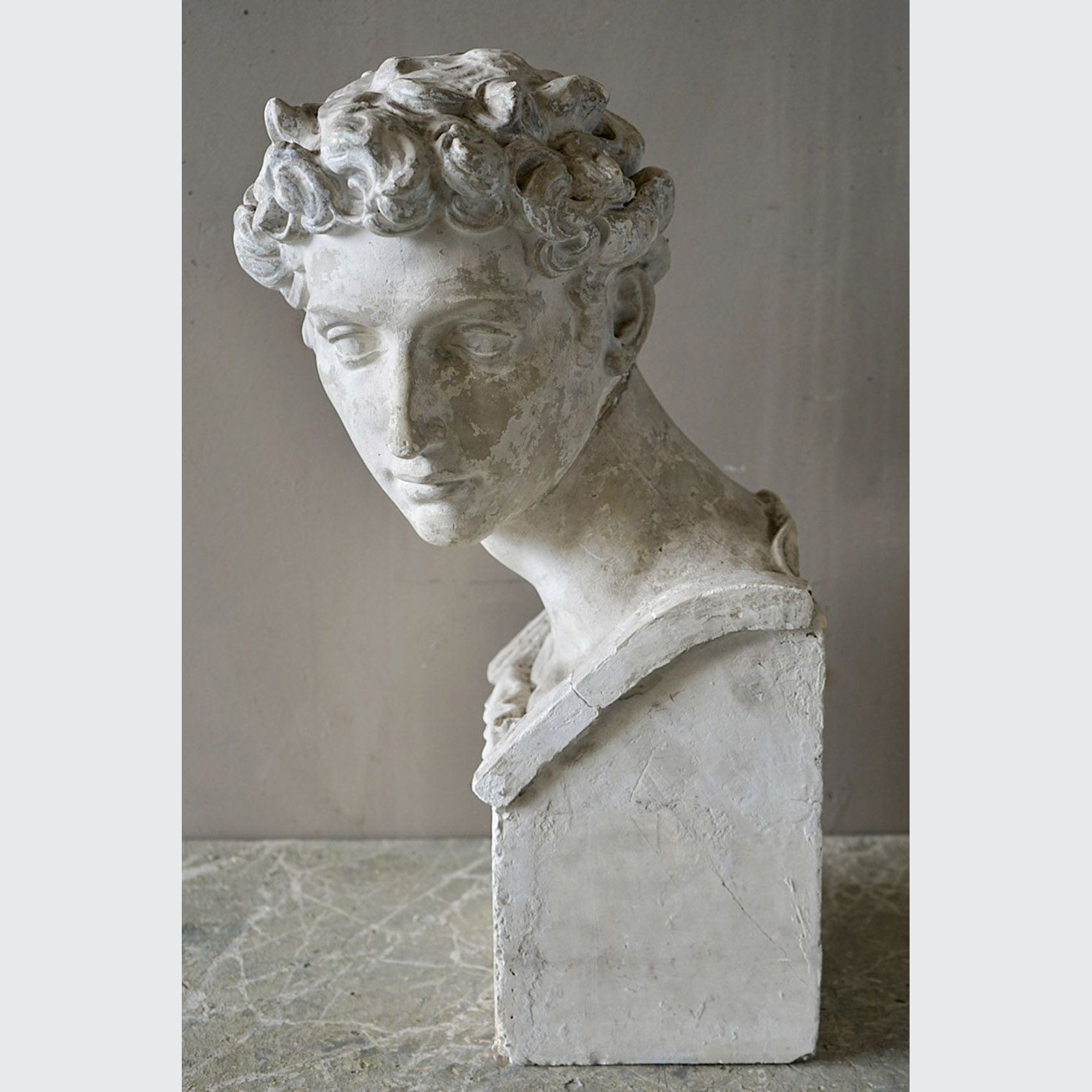 Plaster Bust of Giuliano de Medici, Michelangelo gallery detail image