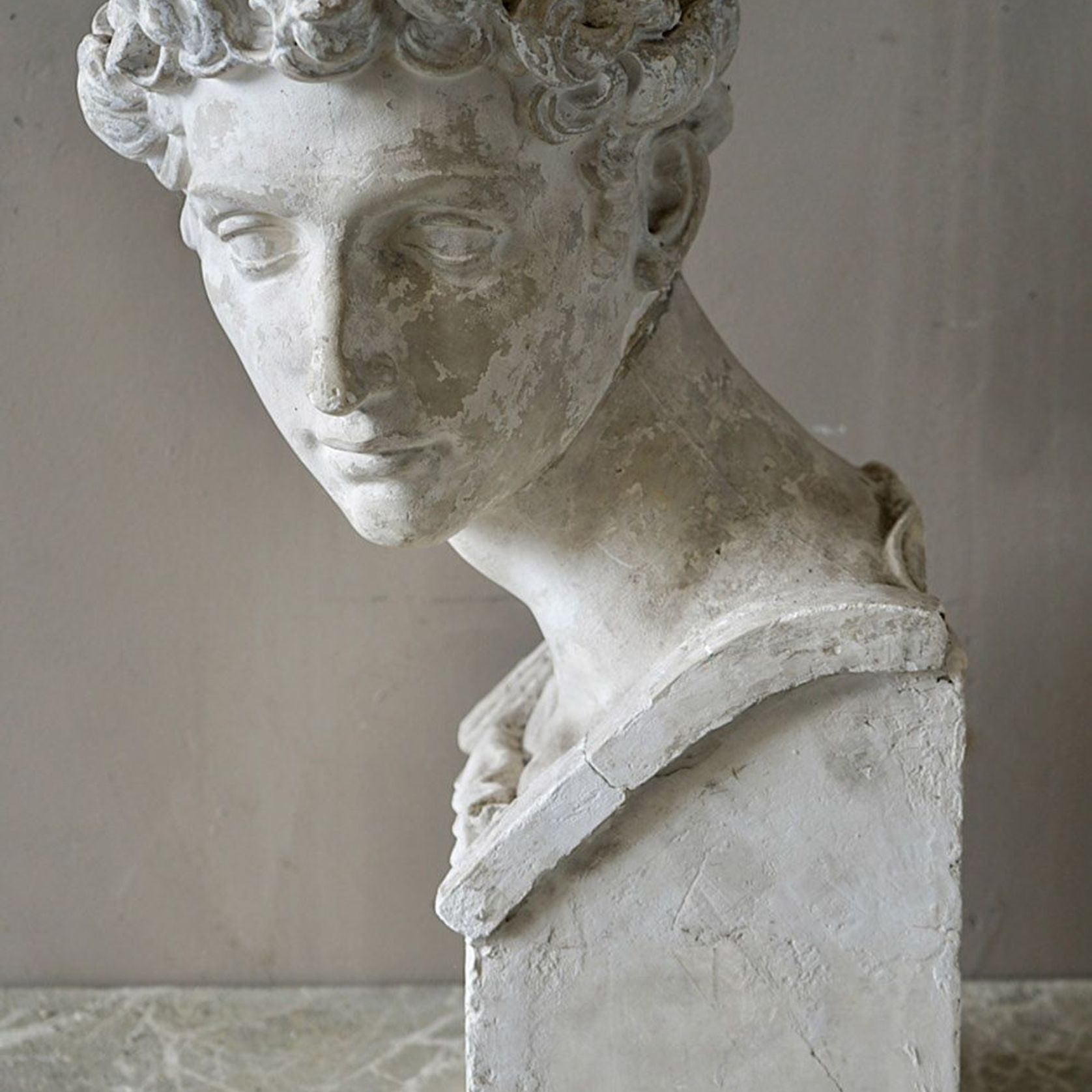 Plaster Bust of Giuliano de Medici, Michelangelo gallery detail image