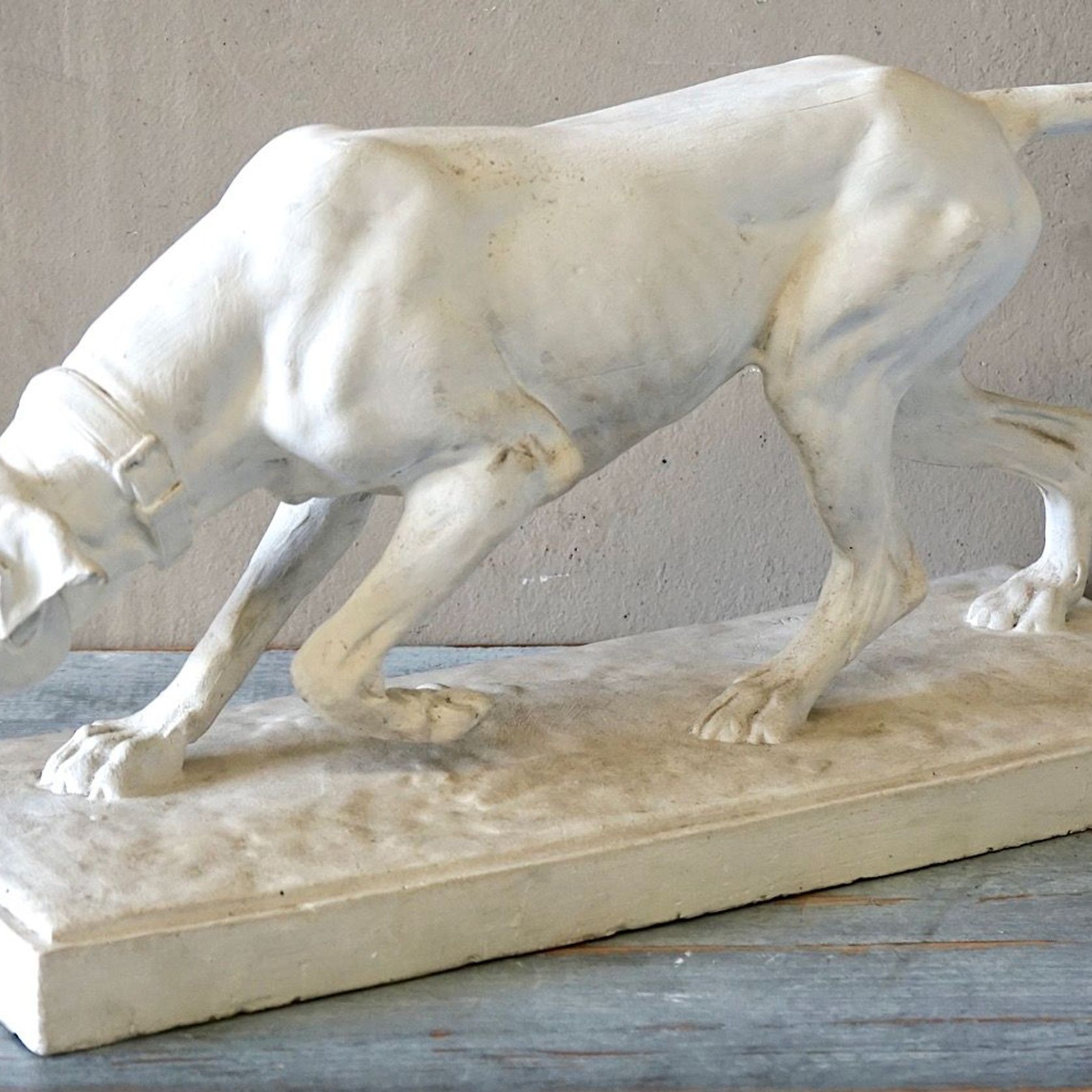 Antique French Dog Statue gallery detail image