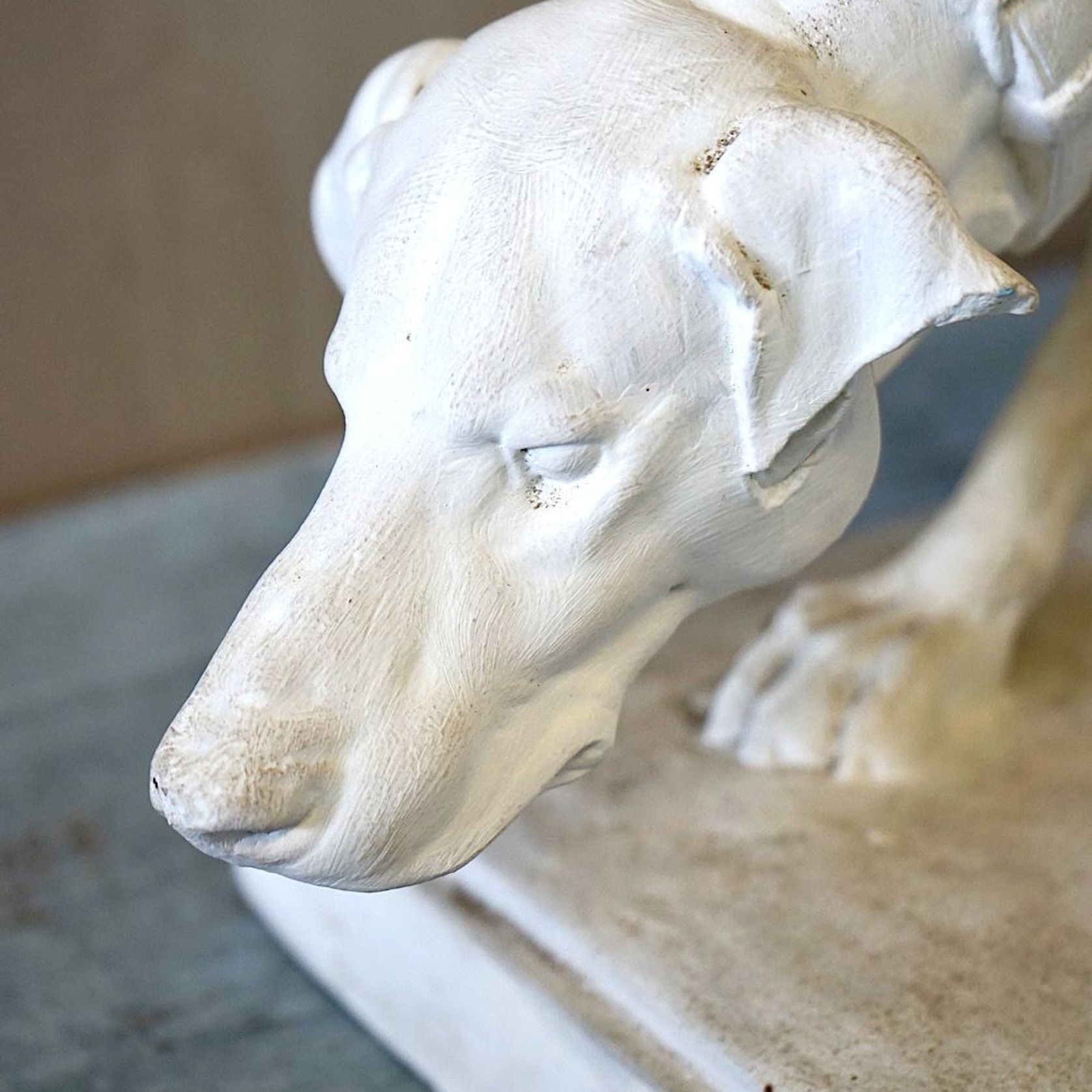Antique French Dog Statue gallery detail image