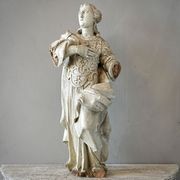 Antique French Carved Statue of a Saint gallery detail image