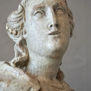 Antique French Carved Statue of a Saint gallery detail image