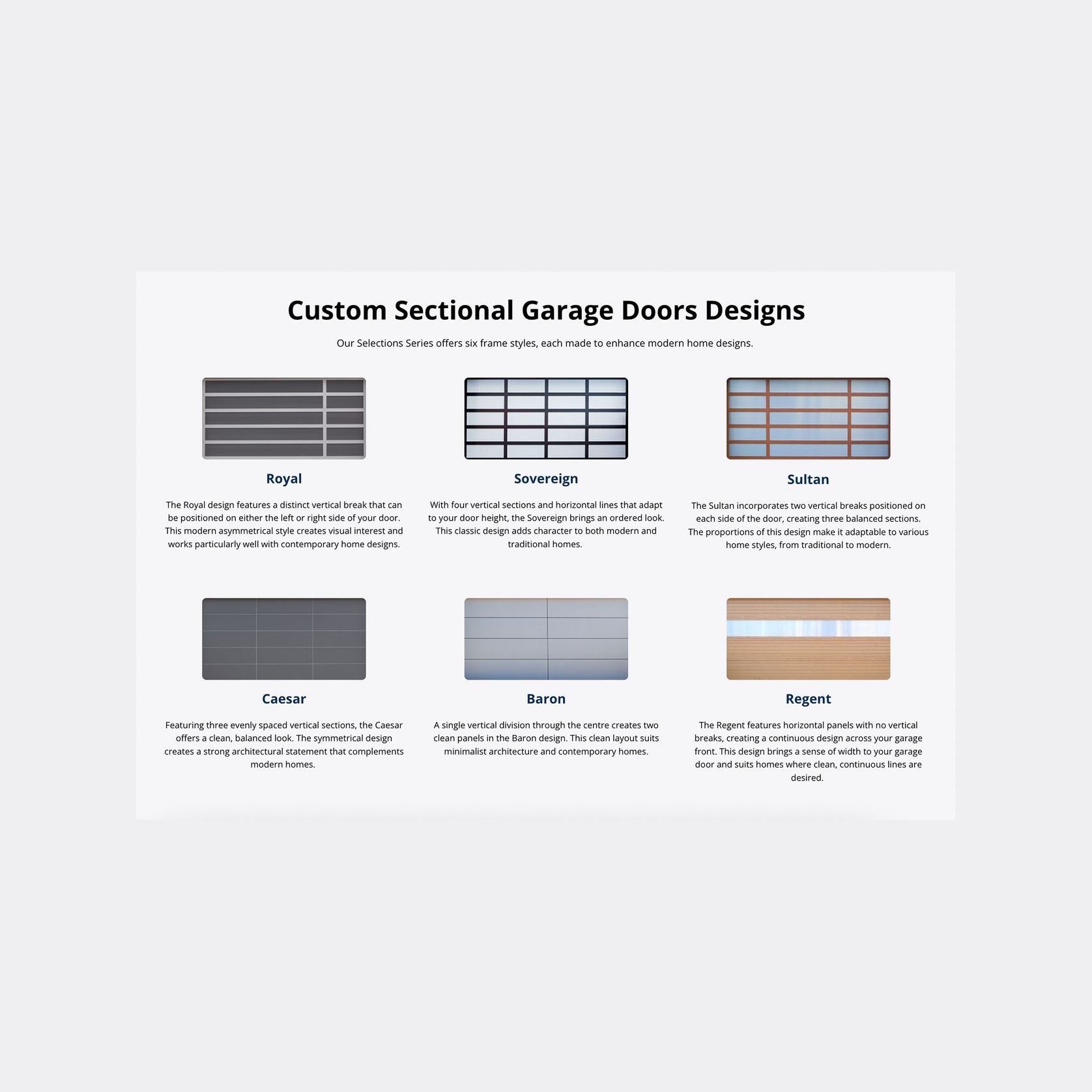 Selections Doors | Speciality Garage Doors gallery detail image