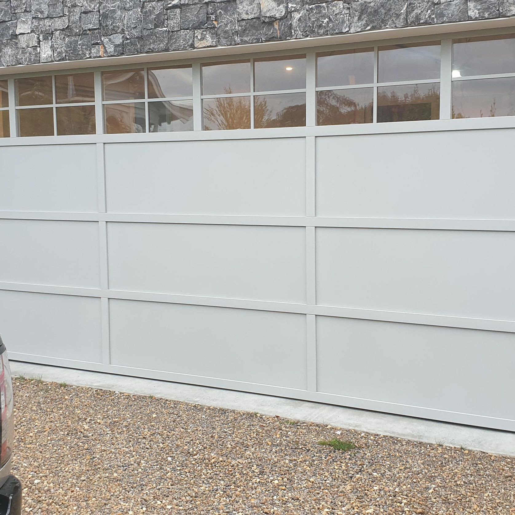 Aluminium Craftsman Garage Door with Colonial Windows gallery detail image