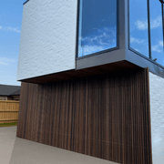 Custom Batten Cedar Flushmount Garage Door gallery detail image