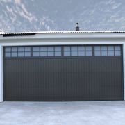 Aluminium Craftsman Garage Door with Colonial Windows gallery detail image