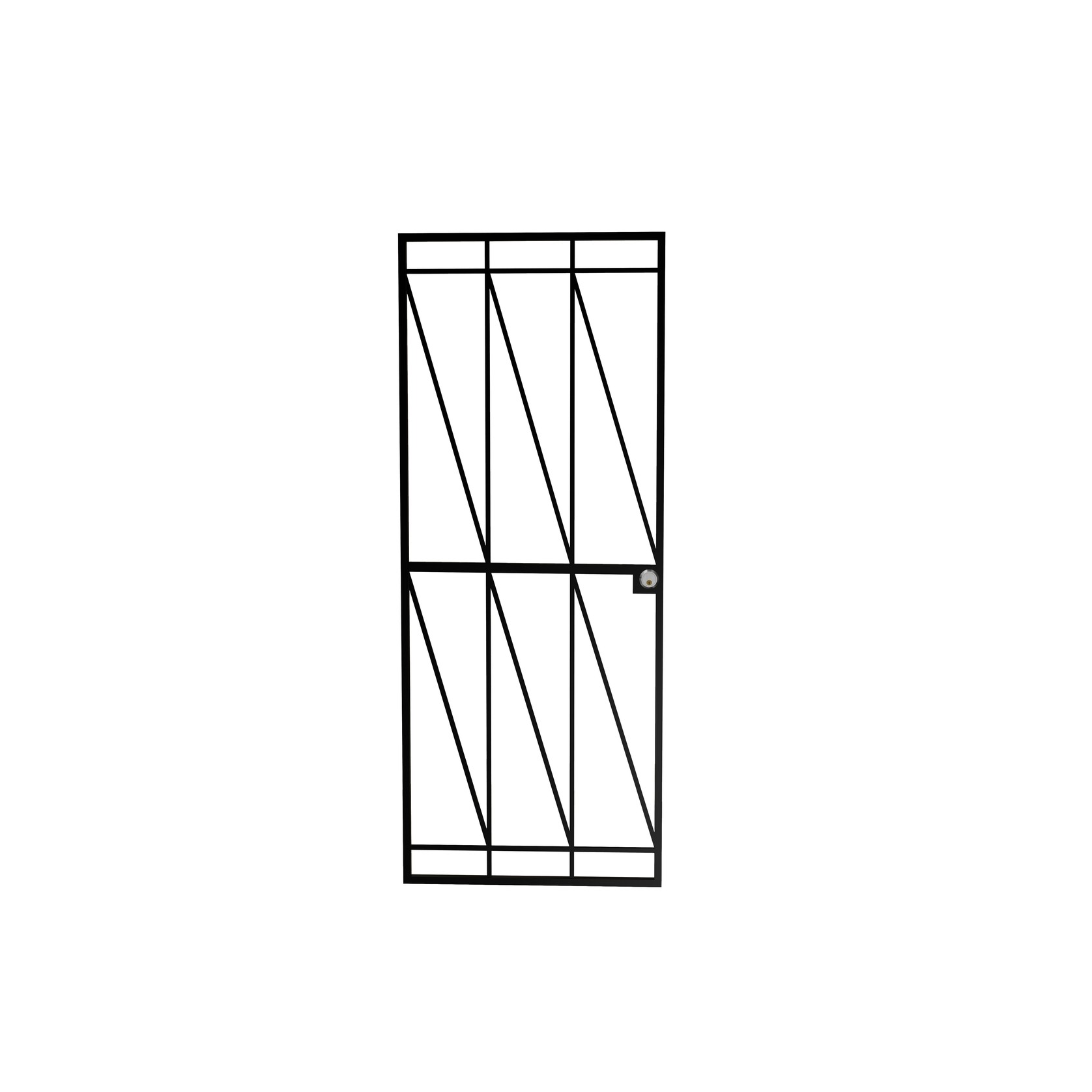 Zigzag Alt Security Door gallery detail image