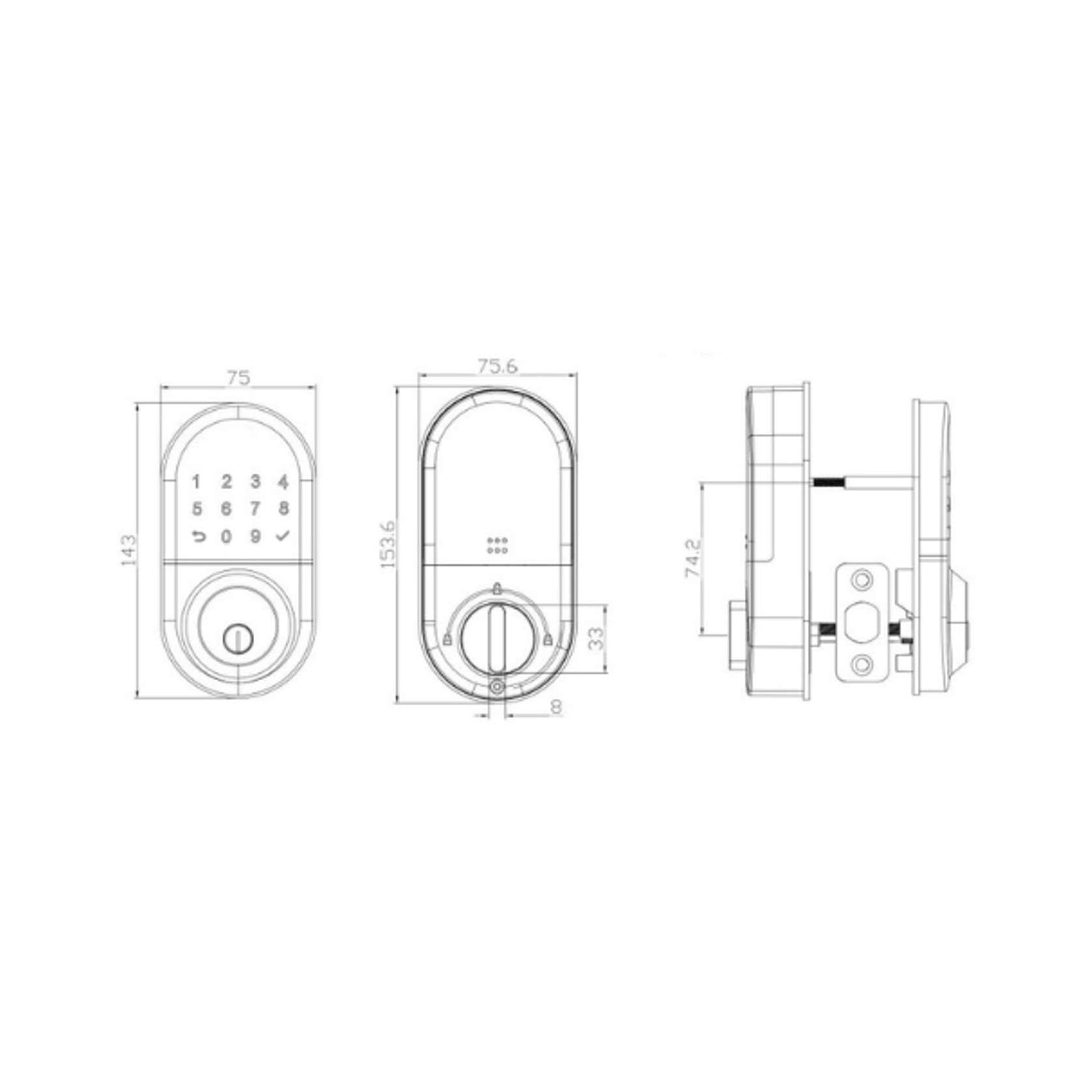 E-LOK 5-Series Smart Lock gallery detail image