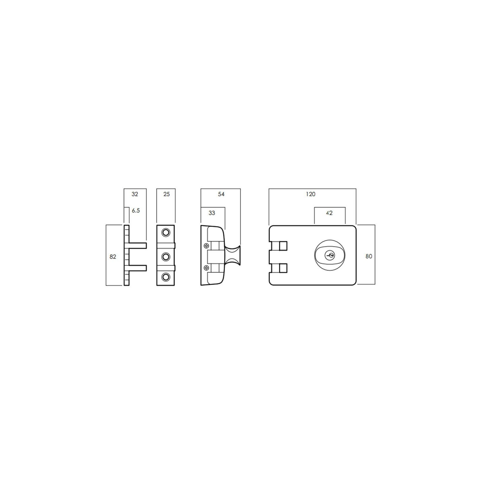 Lockwood 355 Double Cylinder Deadlock 355NCPDP gallery detail image