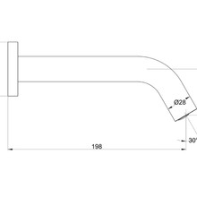 Luxe Wall Mounted Automatic Tap With Sensor gallery detail image