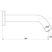 Luxe Wall Mounted Automatic Sensor Tap Satin Black gallery detail image