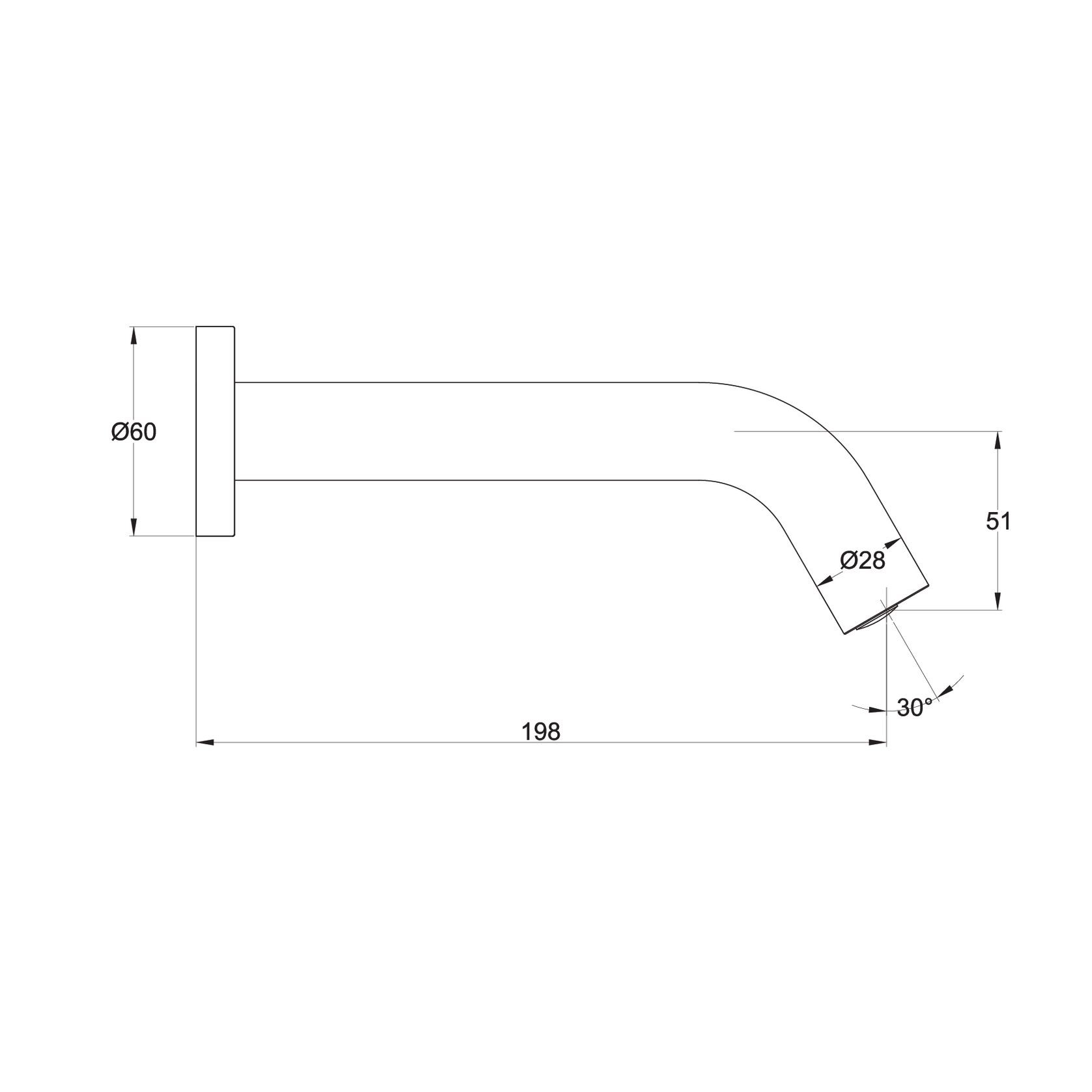 Luxe Wall Mounted Automatic Sensor Tap Gun Metal gallery detail image