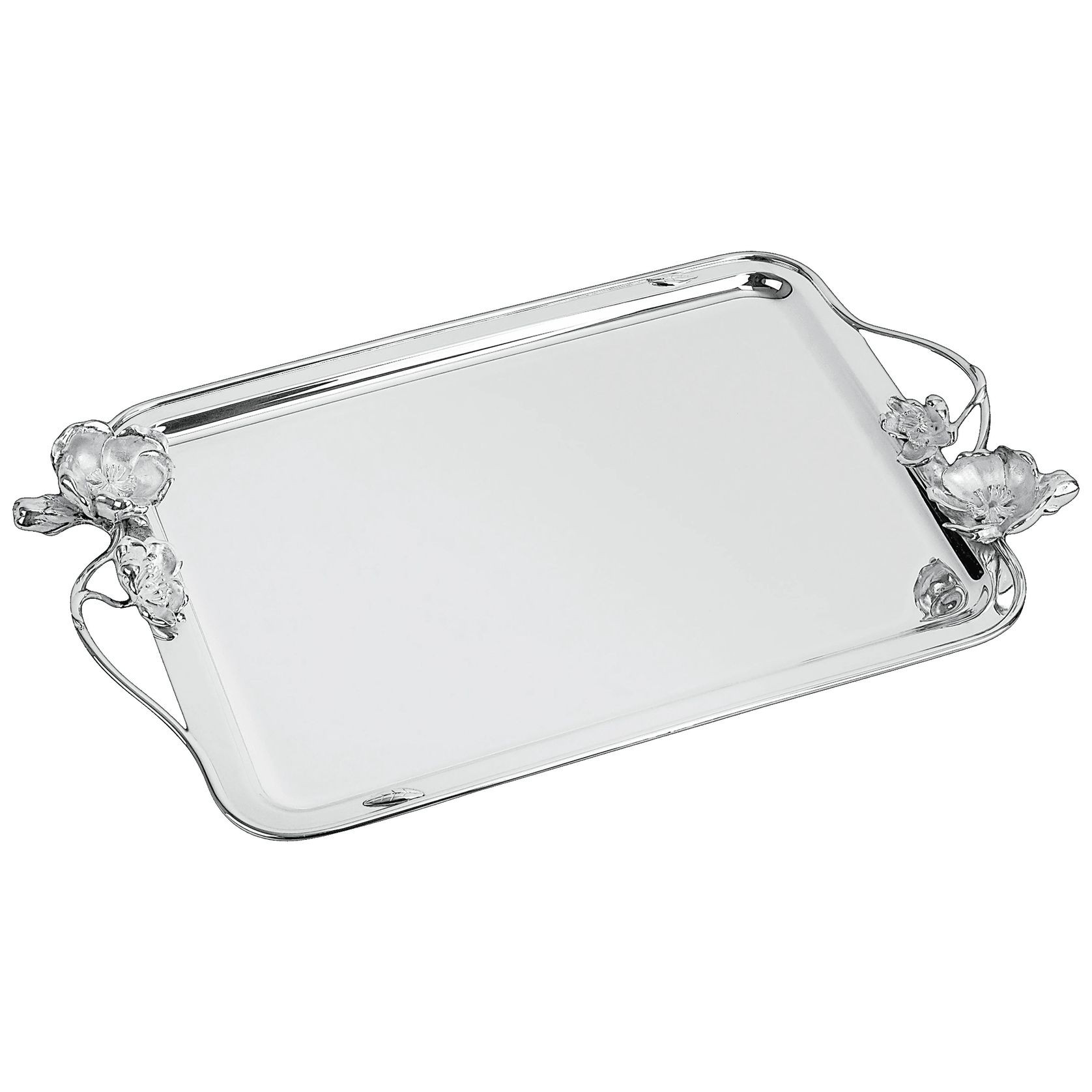 Anémone Silverplated Rect Tray Large gallery detail image