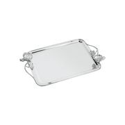 Anémone Silverplated Rect Tray Large gallery detail image