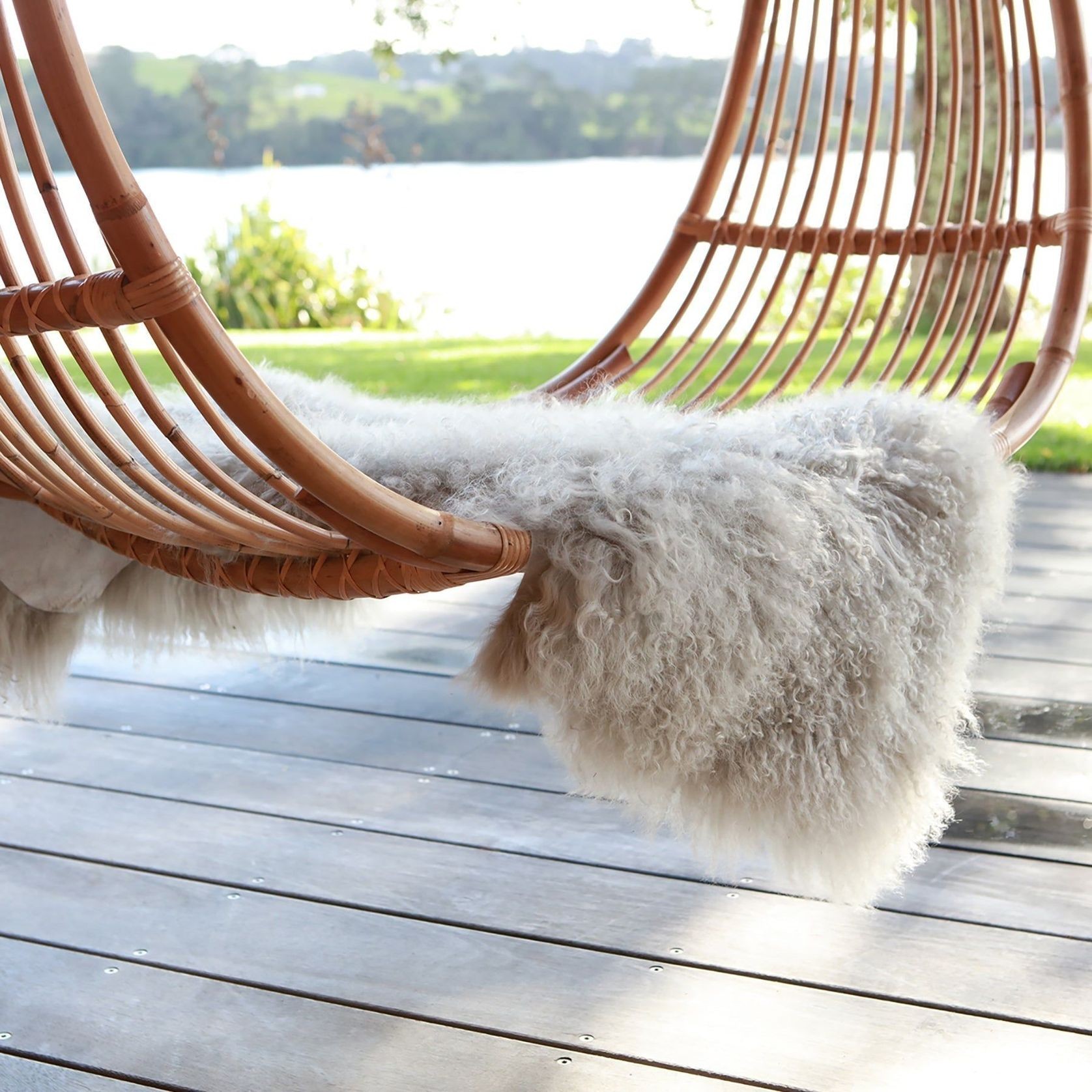 Tibetan Lambskin Rug- Fawn gallery detail image