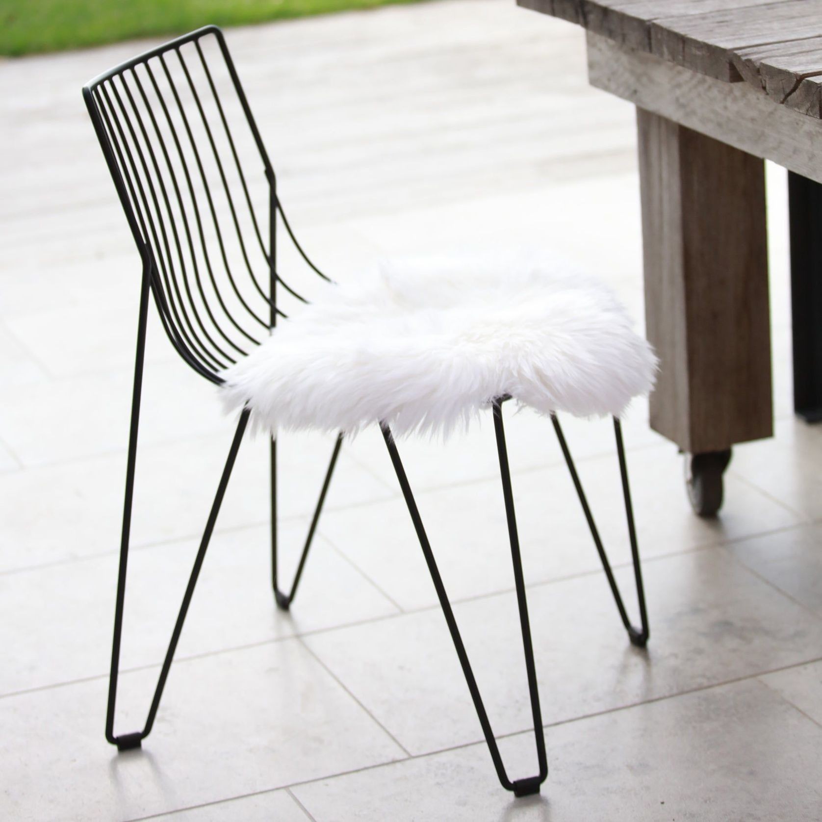 Sheepskin Seat Warmer- Ivory gallery detail image