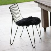 Sheepskin Seat Warmer- Black gallery detail image