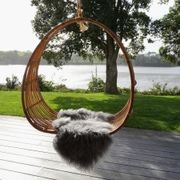 Tibetan Lambskin Rug - Charcoal gallery detail image