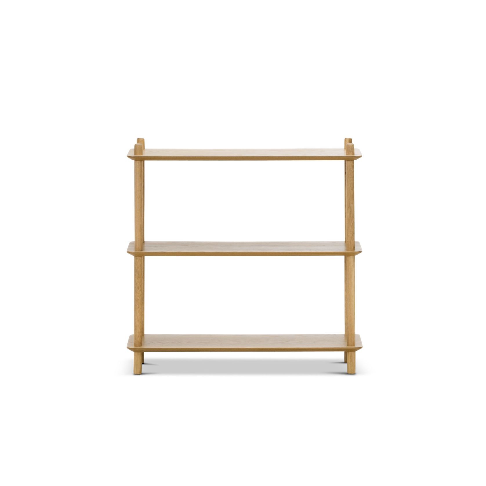 Rakk Low Bookshelf | Natural Oak gallery detail image