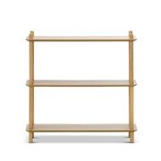Rakk Low Bookshelf | Natural Oak gallery detail image