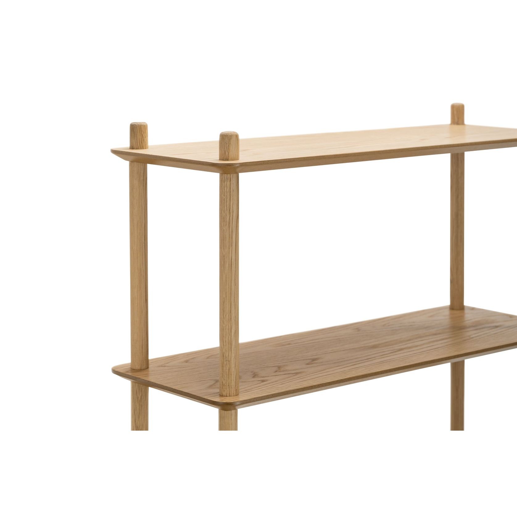 Rakk Low Bookshelf | Natural Oak gallery detail image