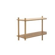 Rakk Low Bookshelf | Natural Oak gallery detail image