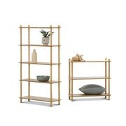 Rakk Low Bookshelf | Natural Oak gallery detail image