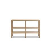 Rakie Wide Display Shelving Unit | Natural Oak gallery detail image