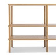 Rakie Wide Display Shelving Unit | Natural Oak gallery detail image