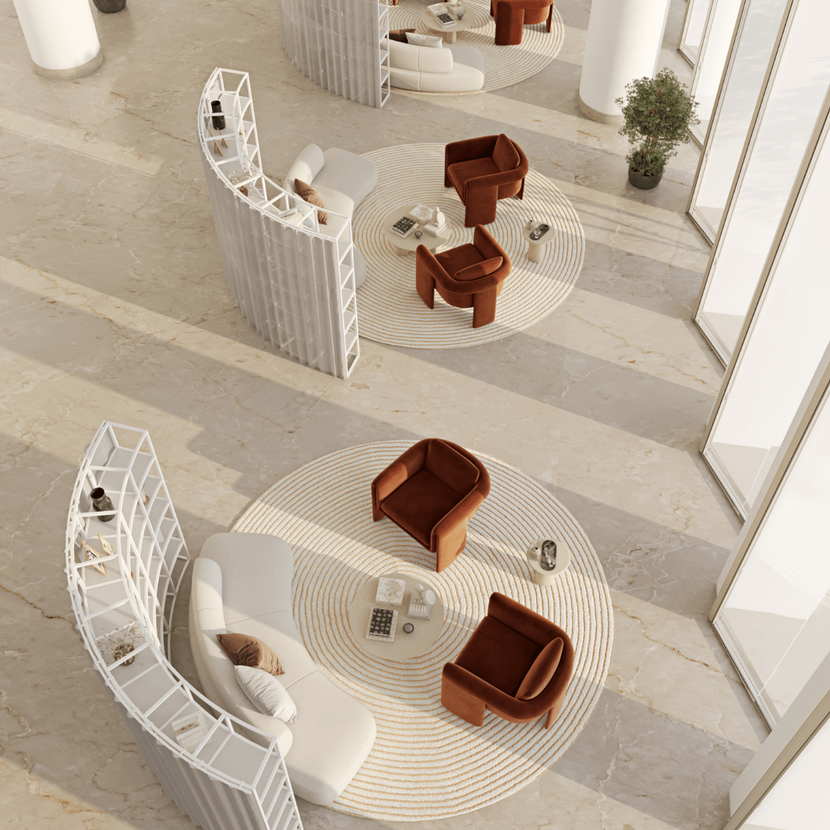 KubosCURVE – Curved Zoning & Space Divider System gallery detail image