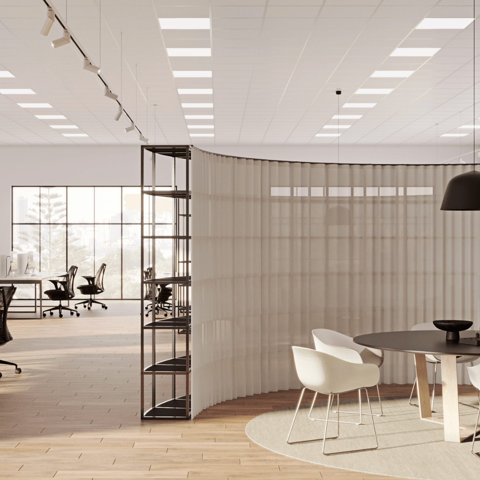 KubosCURVE – Curved Zoning & Space Divider System gallery detail image