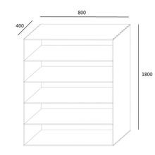 Stax Hardwood Bookcase | Natural | Narrow (800mm) gallery detail image