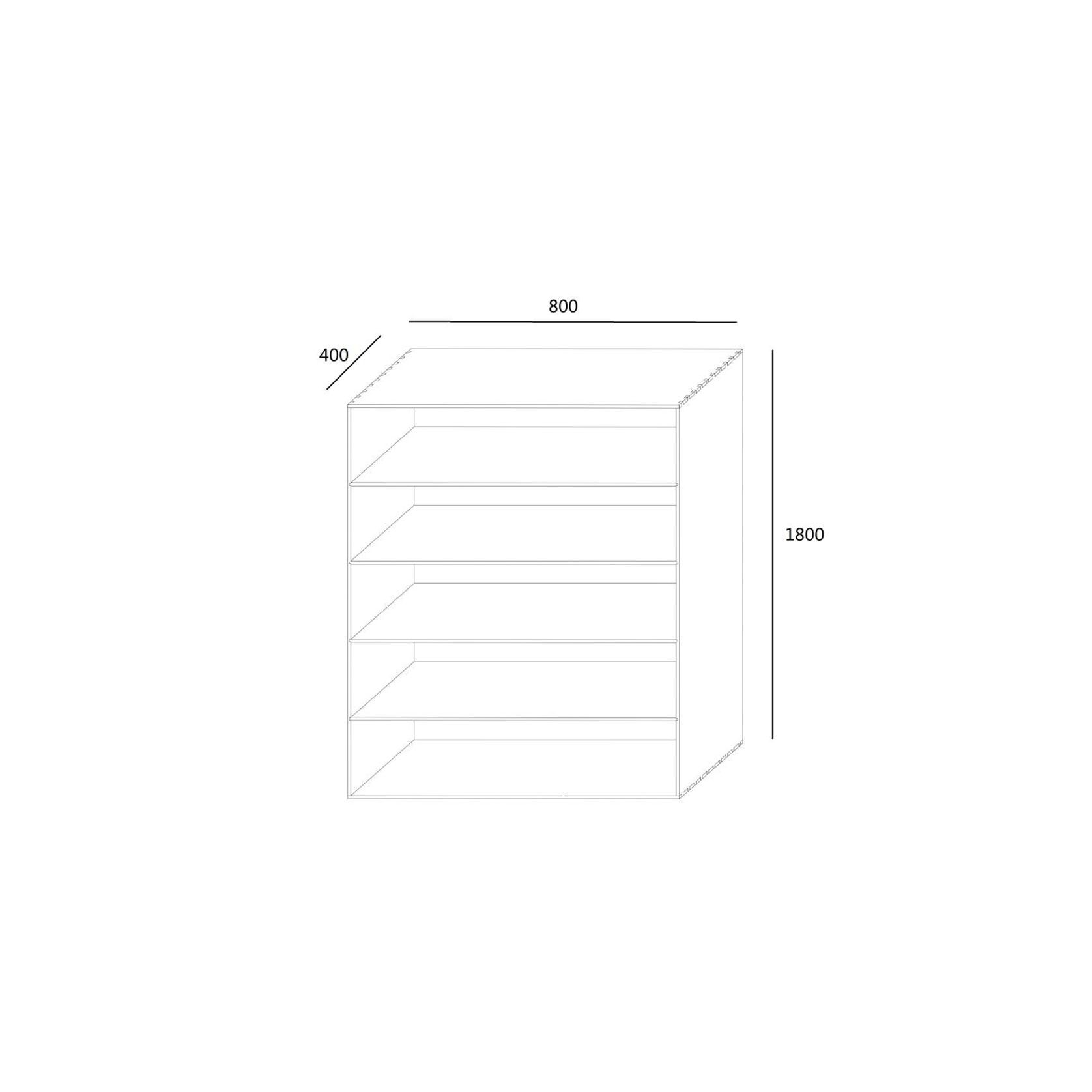 Stax Hardwood Bookcase | Natural | Narrow (800mm) gallery detail image