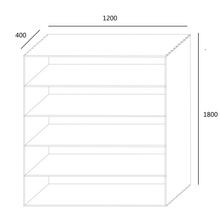 Stax Hardwood Bookcase | Natural | Narrow (1200mm) gallery detail image