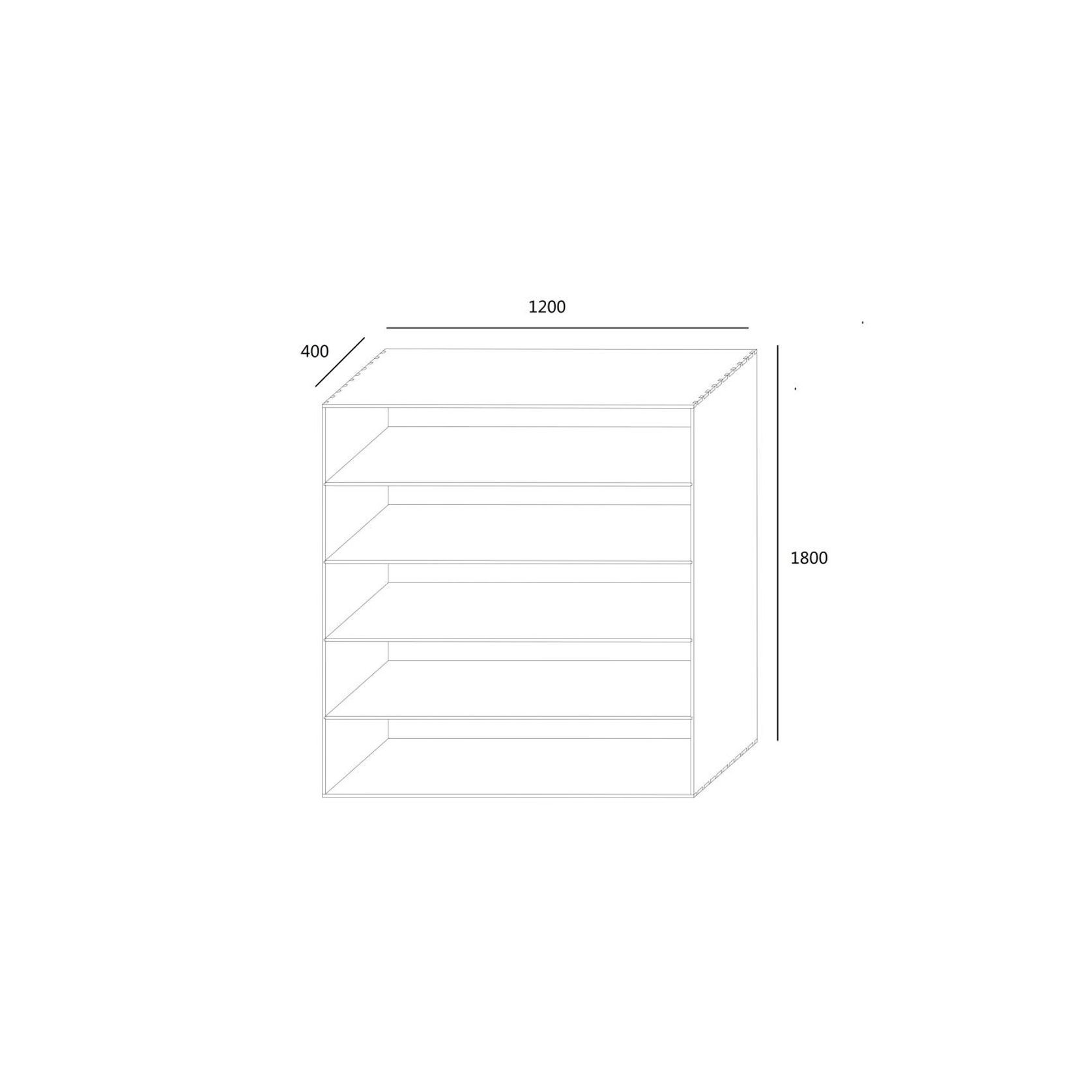 Stax Hardwood Bookcase | Natural | Narrow (1200mm) gallery detail image