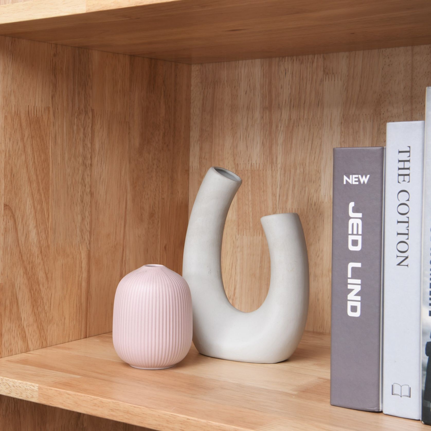 Stax Hardwood Bookcase | Natural | Narrow (800mm) gallery detail image